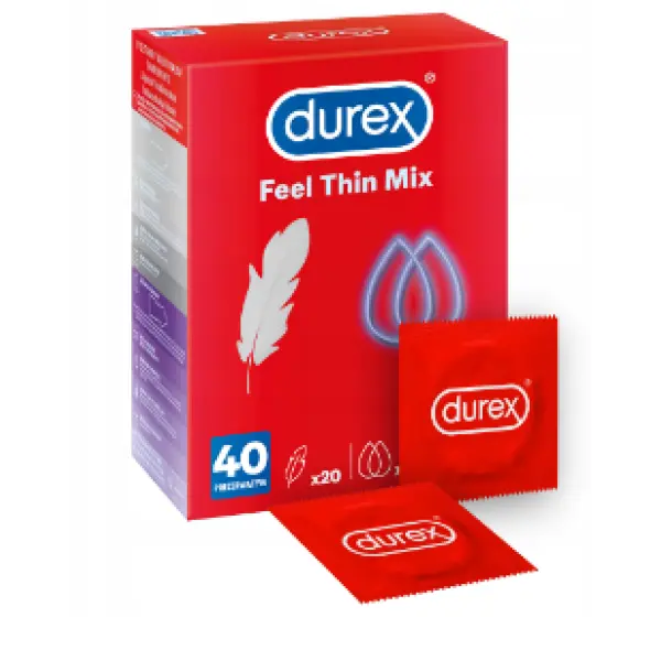 Durex Feel Thin Mix prezerwatywy CIENKIE 40 szt.