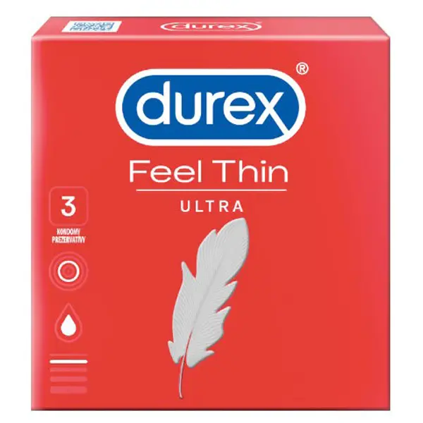 Durex Feel Ultra Thin, 3 sztuki 