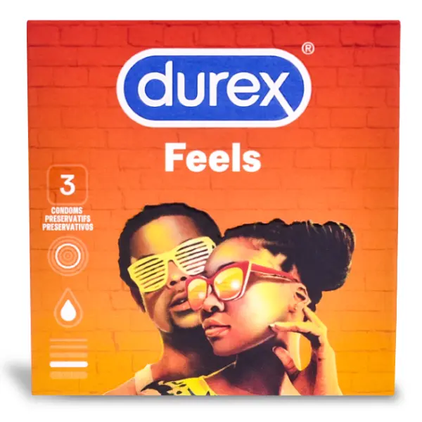 DUREX FEELS CIENKIE PREZERWATYWY Z DODATKOWYM NAWILŻENIEM 3 SZTUKI