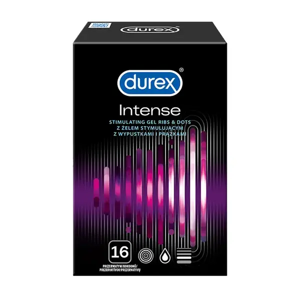 Durex Intense Prezerwatywy, 16 sztuk