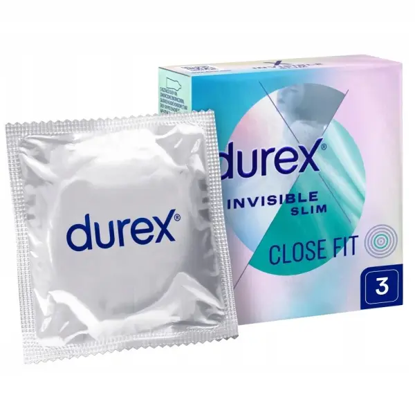 Durex Invisible Close Fit prezerwatywy, 3 szt .