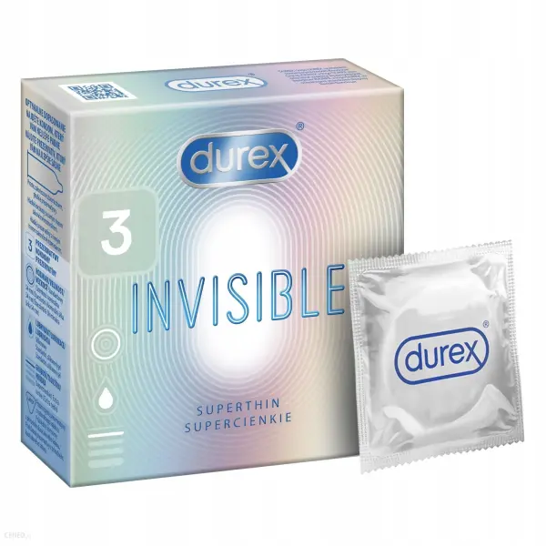 DUREX Invisible dla większej bliskości, 3szt.
