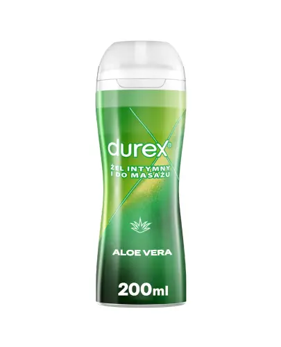 Durex  Żel intymny i do masażu 2w1 Aloe Vera, 200 ml