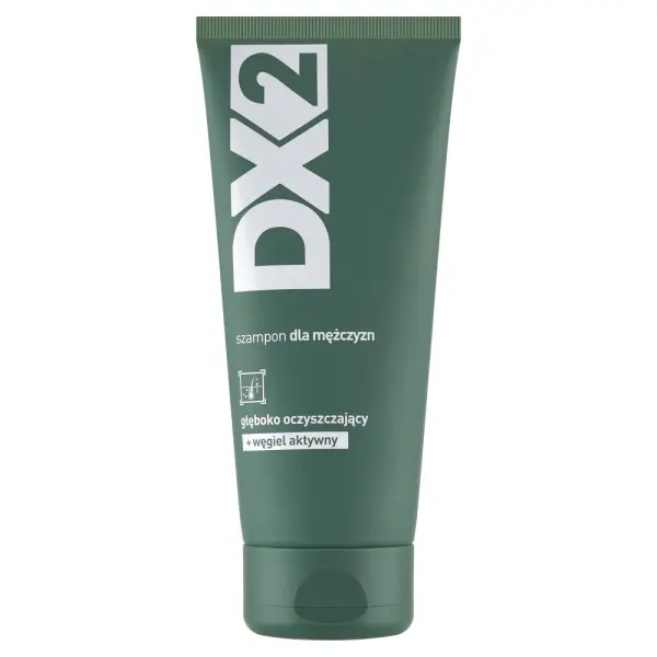 DX2 SZAMPON DLA MĘŻCZYZN GŁĘBOKO OCZYSZCZAJĄCY + WĘGIEL AKTYWNY 150 ML