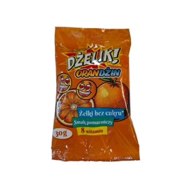 DŻELIK ORANDŻIN ŻELKI BEZ CUKRU POMARAŃCZA 30G