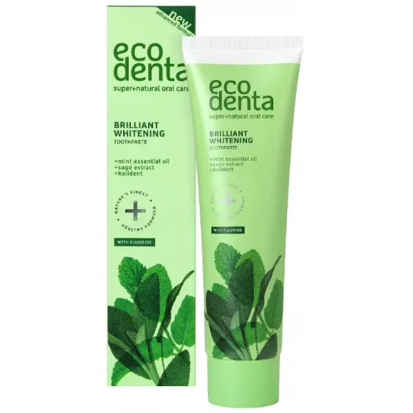 ECODENTA Brilliant Whitening mięta fluor pasta do zębów 100 ml