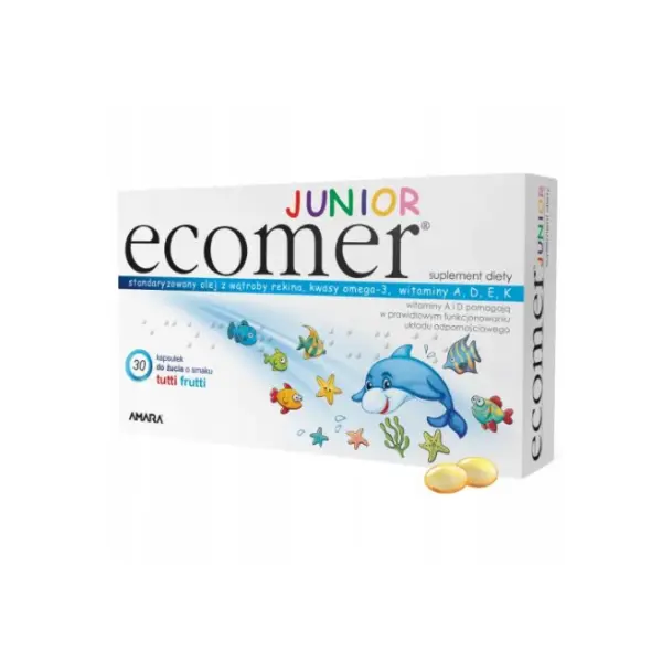 ECOMER JUNIOR KAPSUŁKI DO ŻUCIA TUTTI FRUTTI 30 SZT.
