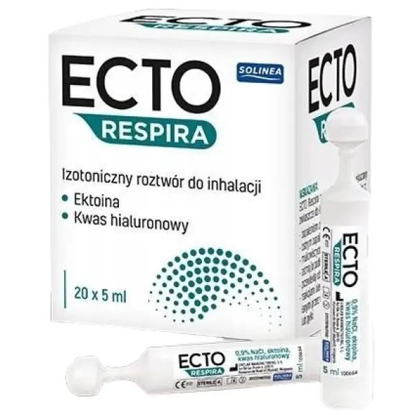 ECTO RESPIRA IZOTONICZNY ROZTWÓR DO INHALACJI Z EKTOINĄ 20 AMP X 5 ML
