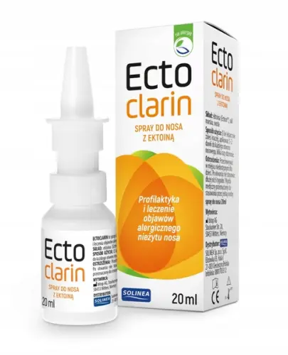 ECTOCLARIN SPRAY DO NOSA Z EKTOINĄ ALERGIA KATAR SIENNY 20 ML