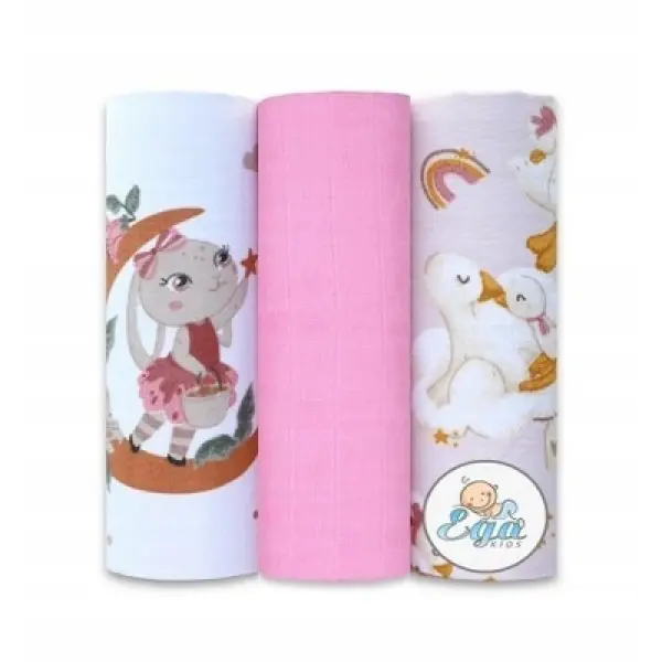 EGA KIDS PIELUCHY PIELUCHA MUŚLINOWA ZESTAW NR 56 60/80 3 SZTUKI