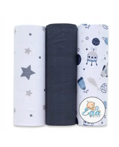EGA KIDS PIELUCHY PIELUCHA MUŚLINOWA ZESTAW NR 6 60/80 3 SZTUKI