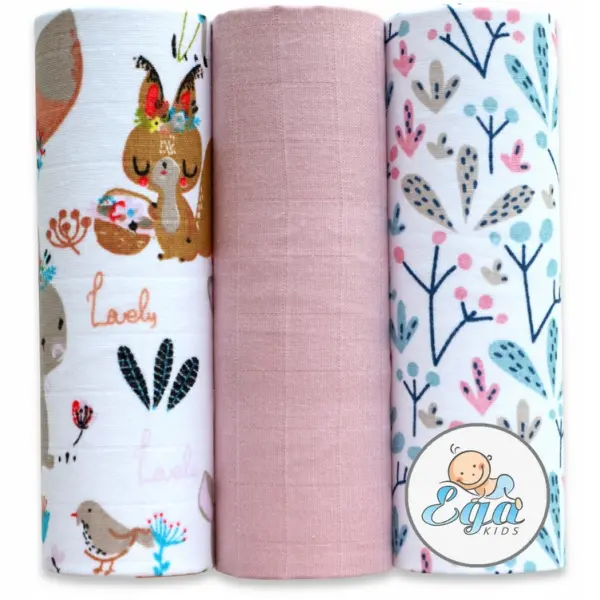 EGA KIDS PIELUCHY PIELUCHA MUŚLINOWA ZESTAW NR 7 60/80 3 SZTUKI