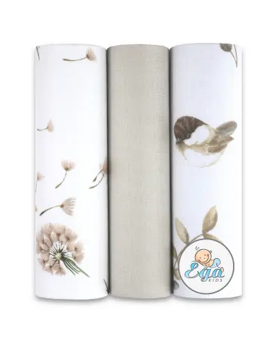 EGA KIDS PIELUCHY PIELUCHA MUŚLINOWA ZESTAW NR 74 60/80 3 SZTUKI