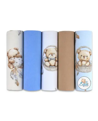 EGAKIDS PIELUSZKI FLANELOWE 70/80 ZESTAW 6 - 5 SZTUK