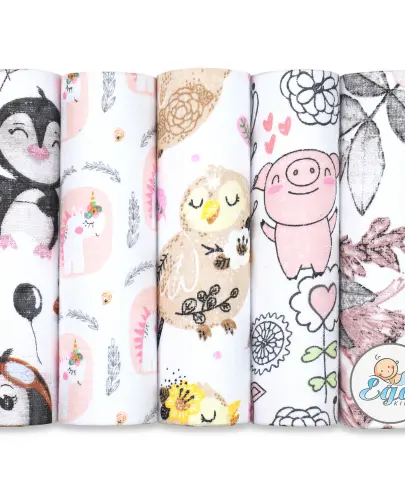 EGAKIDS PIELUSZKI TETROWE 70/80 ZESTAW 9 - 5 SZTUK