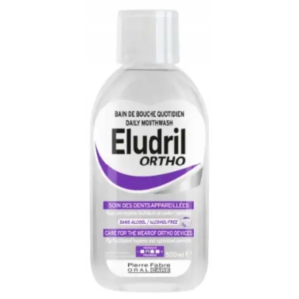 ELDURI ORTHO PŁYN DO PŁUKANIA JAMY USTNEJ DLA OSÓB NOSZĄCYCH APARATY 500ML