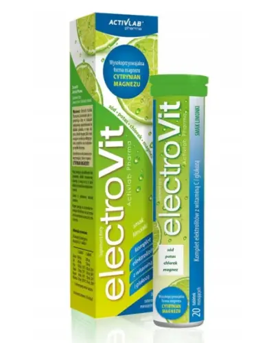 ELEKTROVIT LIMONKA ELEKTROLITY 20 TABLETEK MUSUJĄCYCH