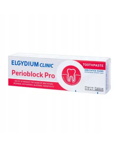 ELGYDIUM CLINIC PERIOBLOCK PRO PASTA DO ZĘBÓW PRZECIW KRWAWIENIU 50 ML