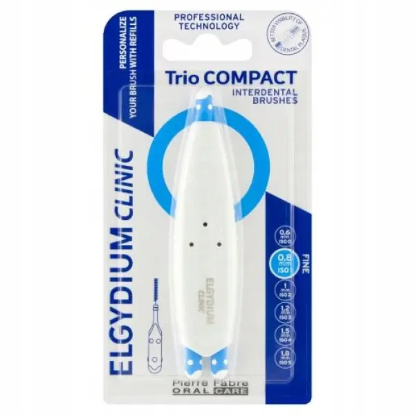 ELGYDIUM CLINIC TRIO COMPACT SZCZUTECZKA DO PRZESTRZENI MIĘDZYZĘBOWYCH 1 SZTUKA