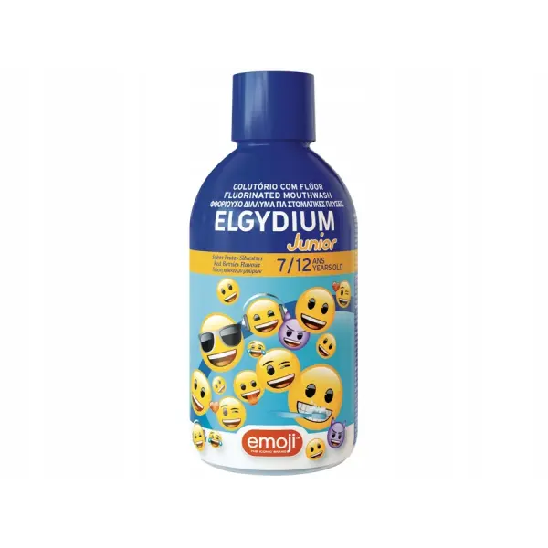 ELGYDIUM JUNIOR EMOJI PŁYN DO PŁUKANIA JAMY USTNEJ DLA DZIECI 7-12 LAT 500ML