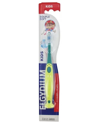 ELGYDIUM KIDS SZCZOTECZKA DO ZĘBÓW DLA DZIECI 2-6 LAT ZIELONA