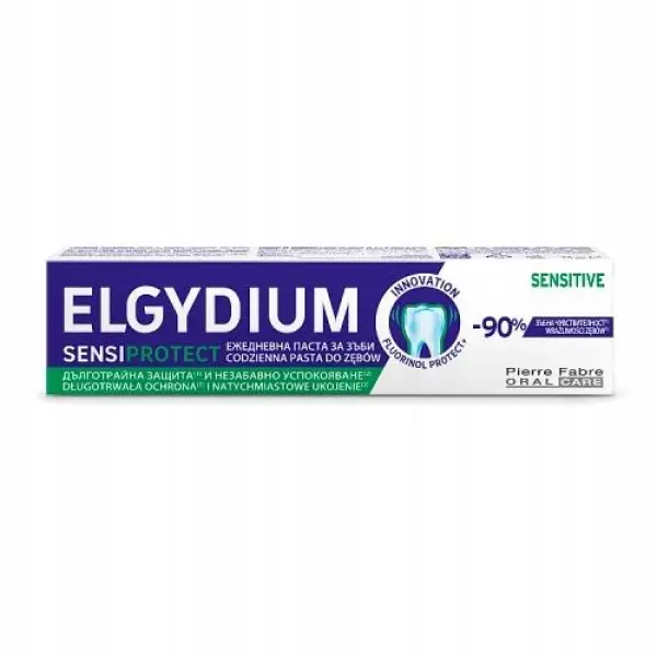 ELGYDIUM SENSIPROTECT PASTA DO ZĘBÓW WRAŻLIWYCH 75ML