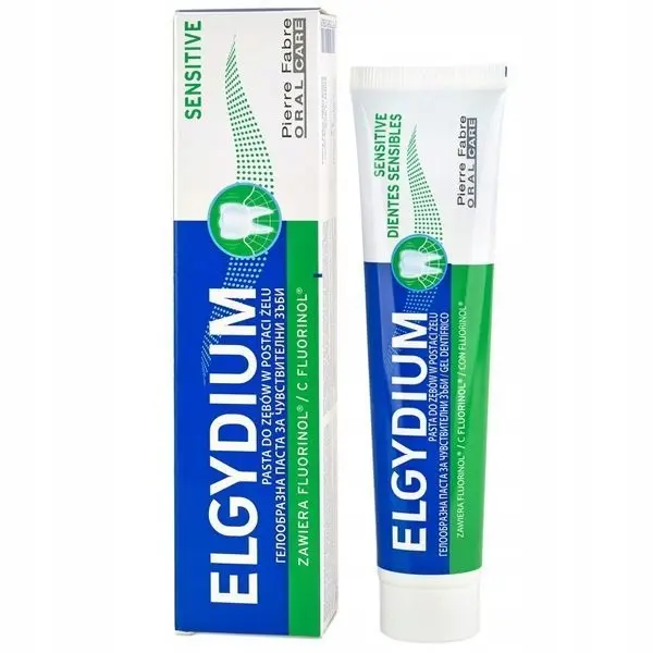 ELGYDIUM SENSITIVE PASTA DO ZĘBÓW WRAŻLIWYCH W FORMIE ŻELU MIĘTOWA 75 ML