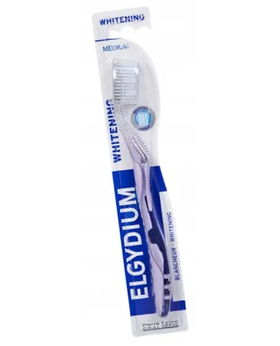ELGYDIUM WHITENING MICROBALL SZCZOTECZKA DO ZĘBÓW MEDIUM FIOLETOWA