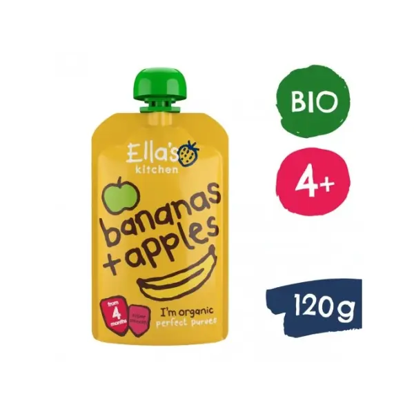 Ella's Kitchen BIO Jabłko i banan (120 g)