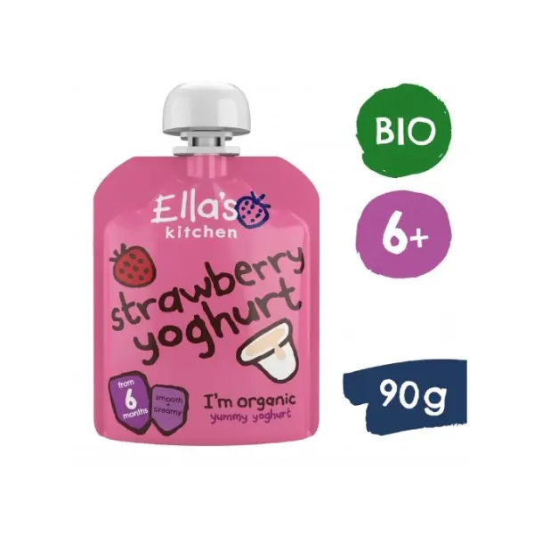 Ella's Kitchen BIO Truskawki z jogurtem (90 g)