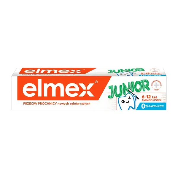 Elmex Junior Pasta do zębów dla dzieci 7-12 lat, 75 ml 