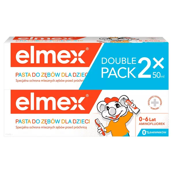 Elmex Junior Pasta do zębów duopack, 2 x 75 ml