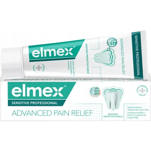 ELMEX SENSITIVE PROFESSIONAL ADVANCED PAIN PASTA DO ZĘBÓW ULGA W BÓLU 75 ML