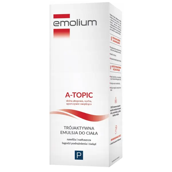 Emolium A-Topic Trójaktywna Emulsja do ciała, 200 ml
