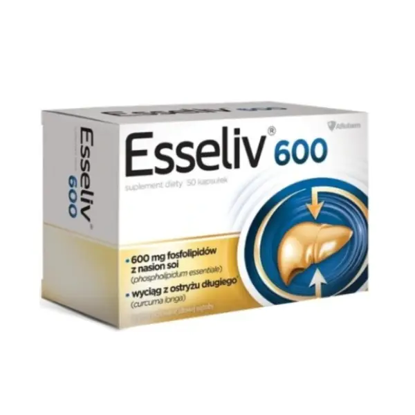 ESSELIV 600 Fosfolipidy z nasion soi 50 kaps.