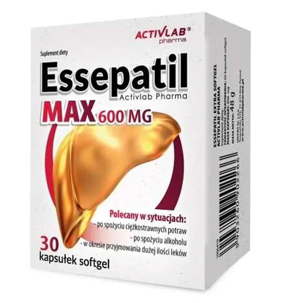 Essepatil Max 600 mg, 30 kapsułek softgel
