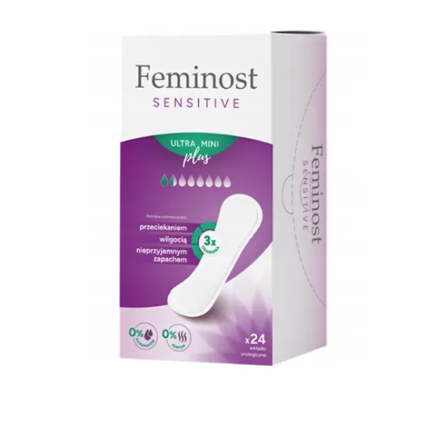 FEMINOST SENSITIVE ULTRA MINI PLUS WKŁADKI UROLOGICZNE 24SZT.