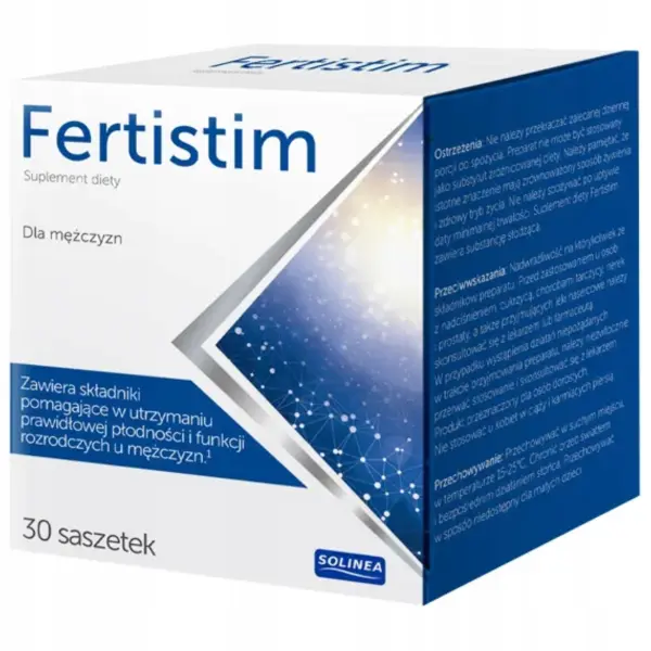 FERTISTIM DLA MĘŻCZYZN NA PŁODNOŚĆ I FUNKCJE ROZRODCZE 30 SASZETEK