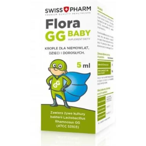 Flora GG baby krople probiotyczne dla dzieci, 5ml