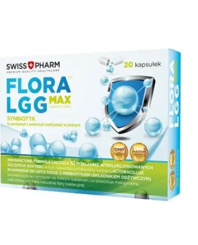 Flora GG MAX probiotyk 20 kaps. SWISSPHARM