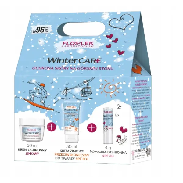 FLOSLEK ZESTAW WINTER CARE OCHRONA SKÓRY DLA AKTYWNYCH 50ML+20G+4G