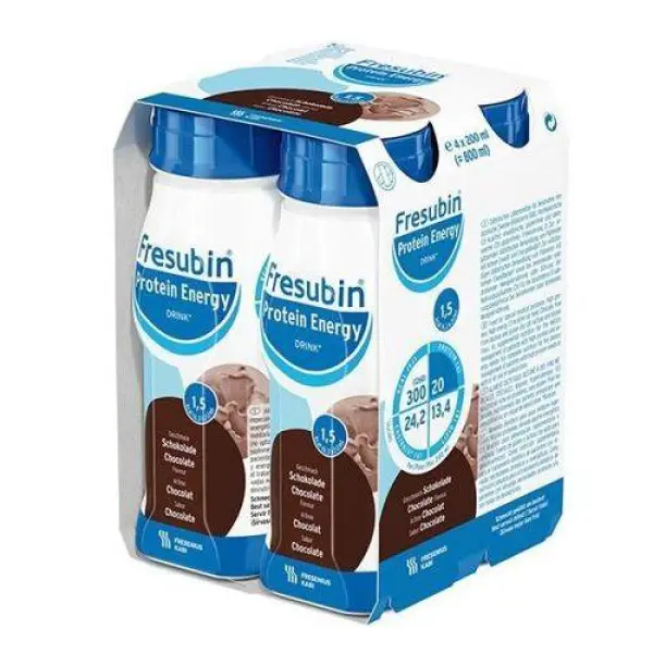 Fresubin Protein Energy Drink O smaku czekoladowym, 4 x 200 ml