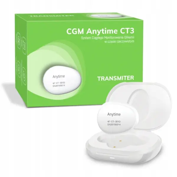 ANYTIME CT3 TRANSMITER SYSTEM CIĄGŁEGO MONITOROWANIA GLIKEMII GENEXO