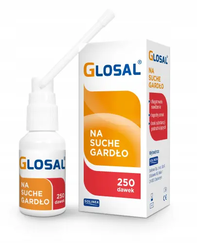 GLOSAL SPRAY NA SUCHE GARDŁO BÓL GARDŁA 25 ML