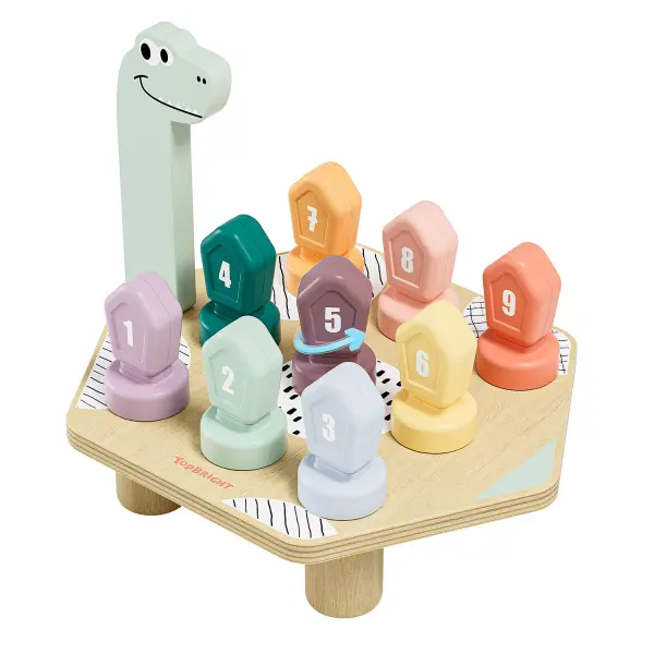 GRA DO NAUKI KOLORÓW I LICZB DINO 36M+ TOPBRIGHT