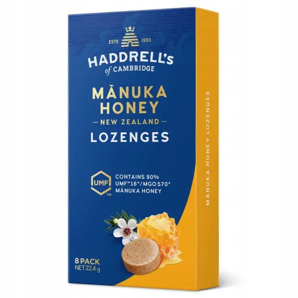 HADDRELL'S ORIGINAL PASTYLKI DO SSANIA Z MIODEM MANUKA 22.4 G