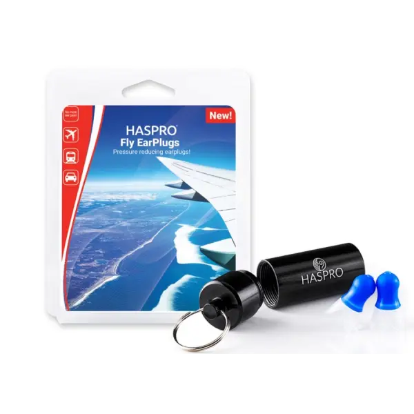 HASPRO FLY UNIVERSAL ZATYCZKI DO USZU SILIKONOWE WIELORAZOWE DO SAMOLOTU