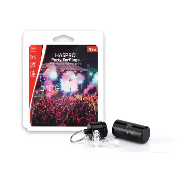 HASPRO PARTY UNIWERSALNE ZATYCZKI DO USZU 2 SZT.