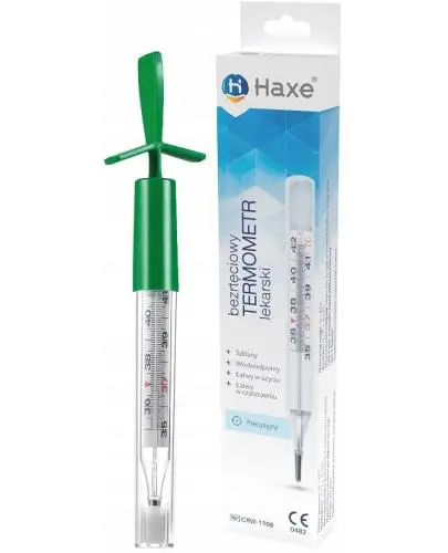 Haxe Termometr lekarski bezrtęciowy CRW-1108, 1 sztuka
