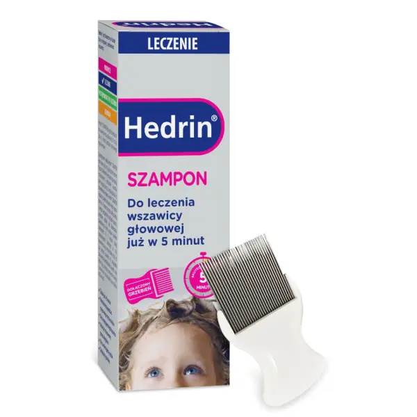 HEDRIN SZAMPON DO ZWALCZANIA WSZY I ICH JAJ 100 ML + GRZEBIEŃ 